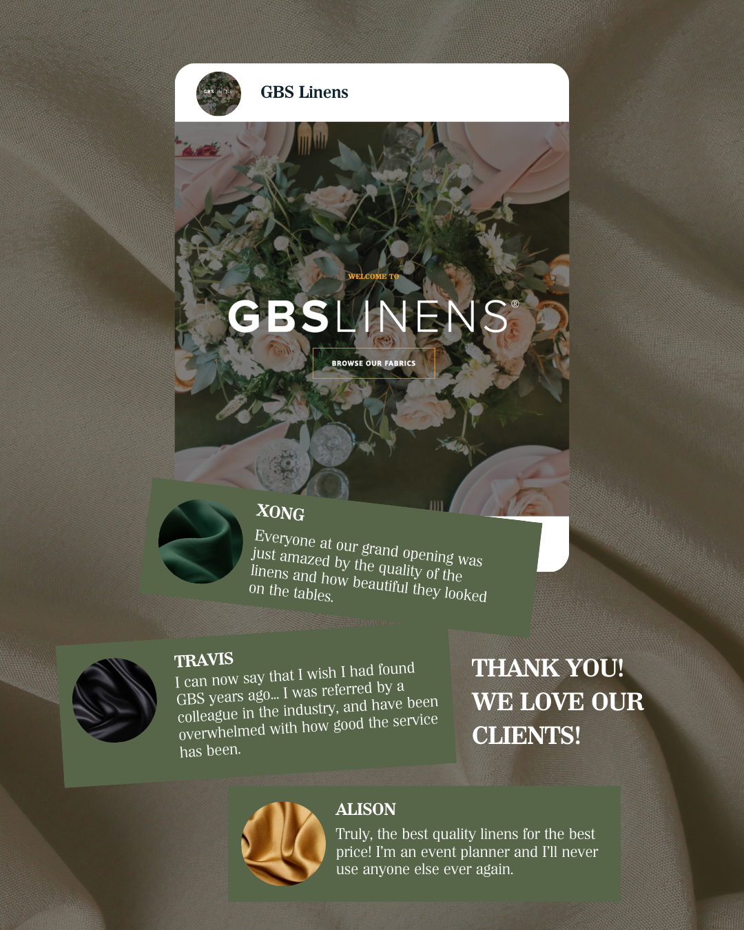 Our Clients Are Amazing!