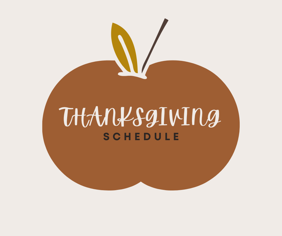 THANKSGIVING-SCHEDULE